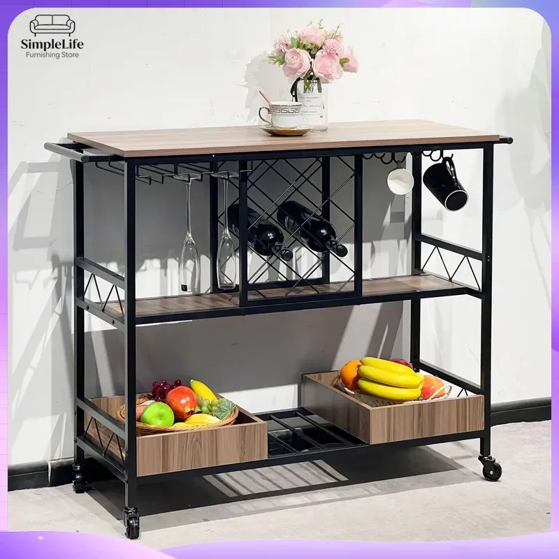 Kitchen Baking Trolley - Многофункциональная кухонная тележка с полками для