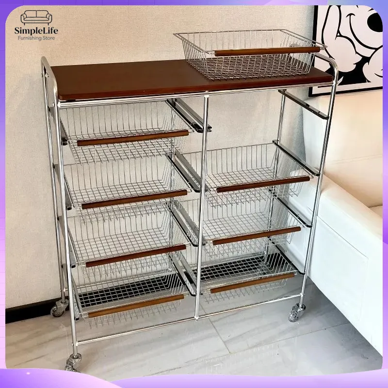 Kitchen Baking Trolley - Ретро-тележка для кухни на колесах, мобильная
