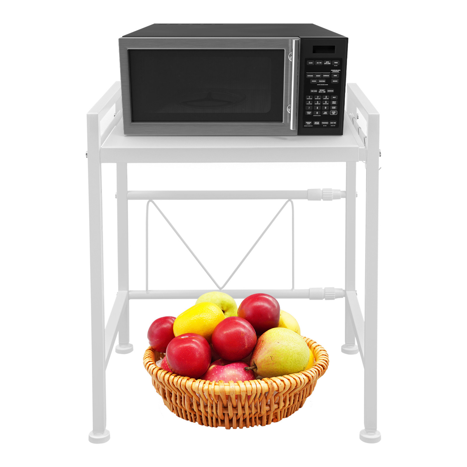 Kitchen Baking Rack - Раздвижная полка для микроволновой печи, белая,