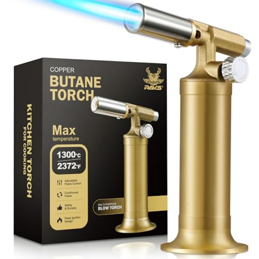 Kitchen Baking Torch - Медная бутановая горелка, многоразовая кухонная горелка