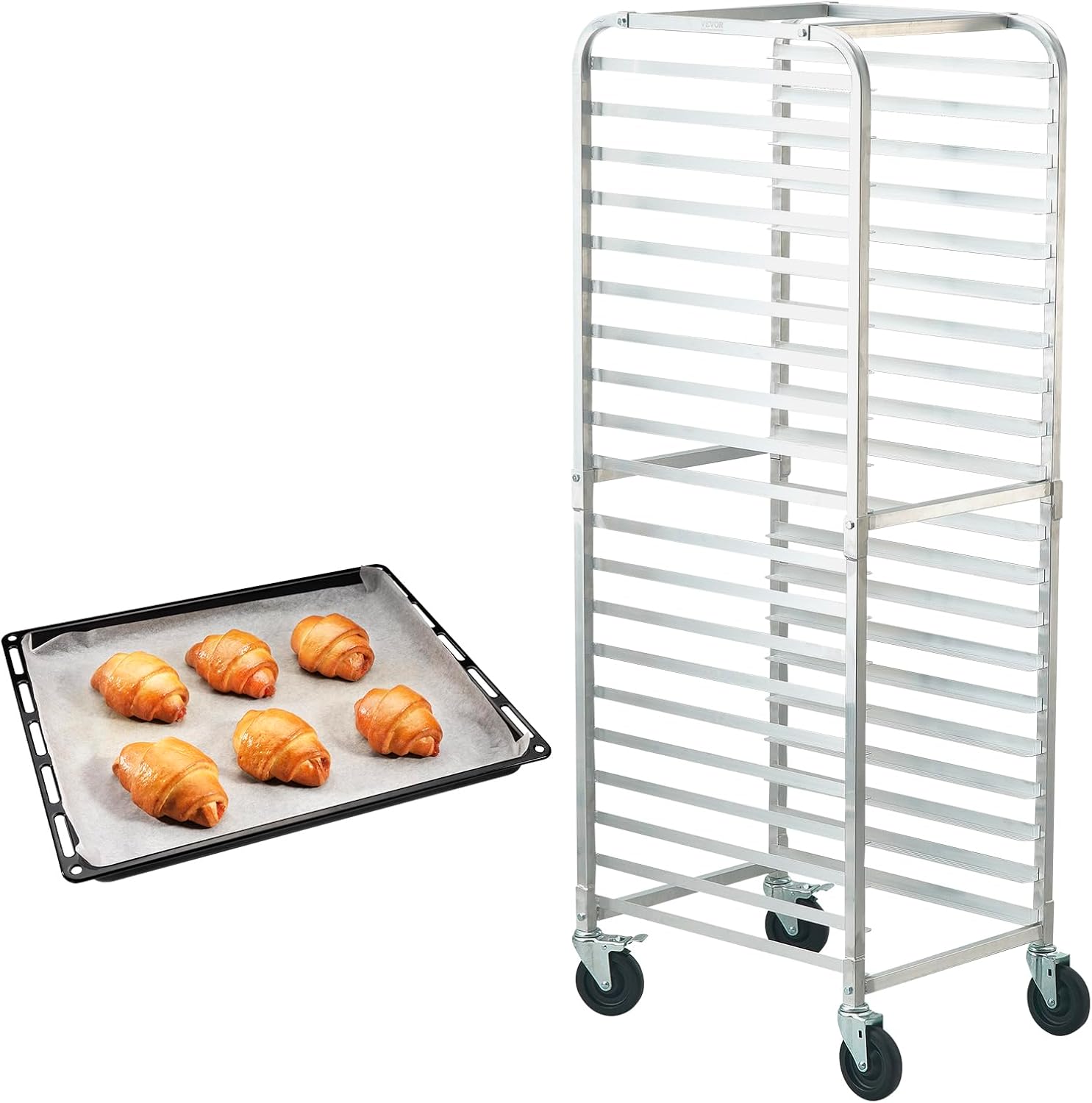 Kitchen Baking Trolley - Двухъярусная коммерческая тележка для противней из