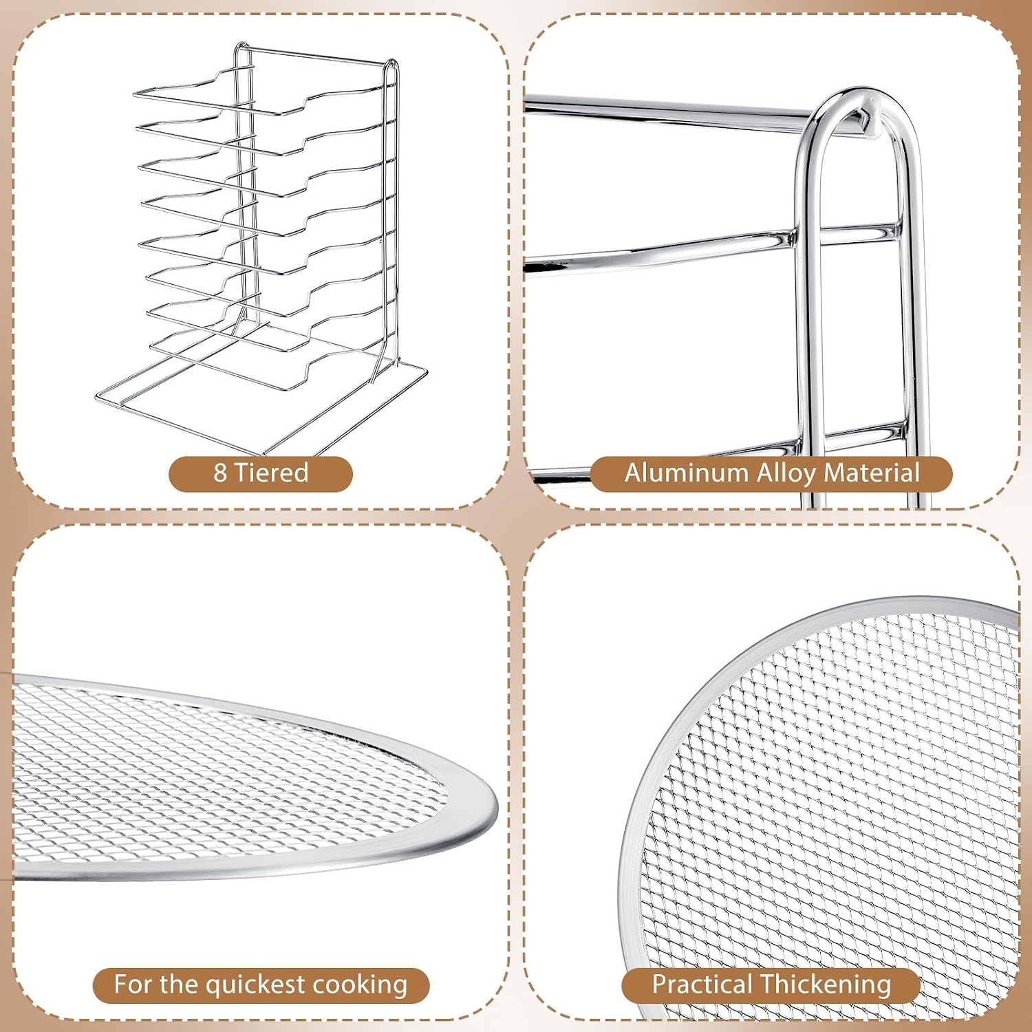 Подставка для пиццы с 8 ярусам – обзор и цена Kitchen Baking Rack