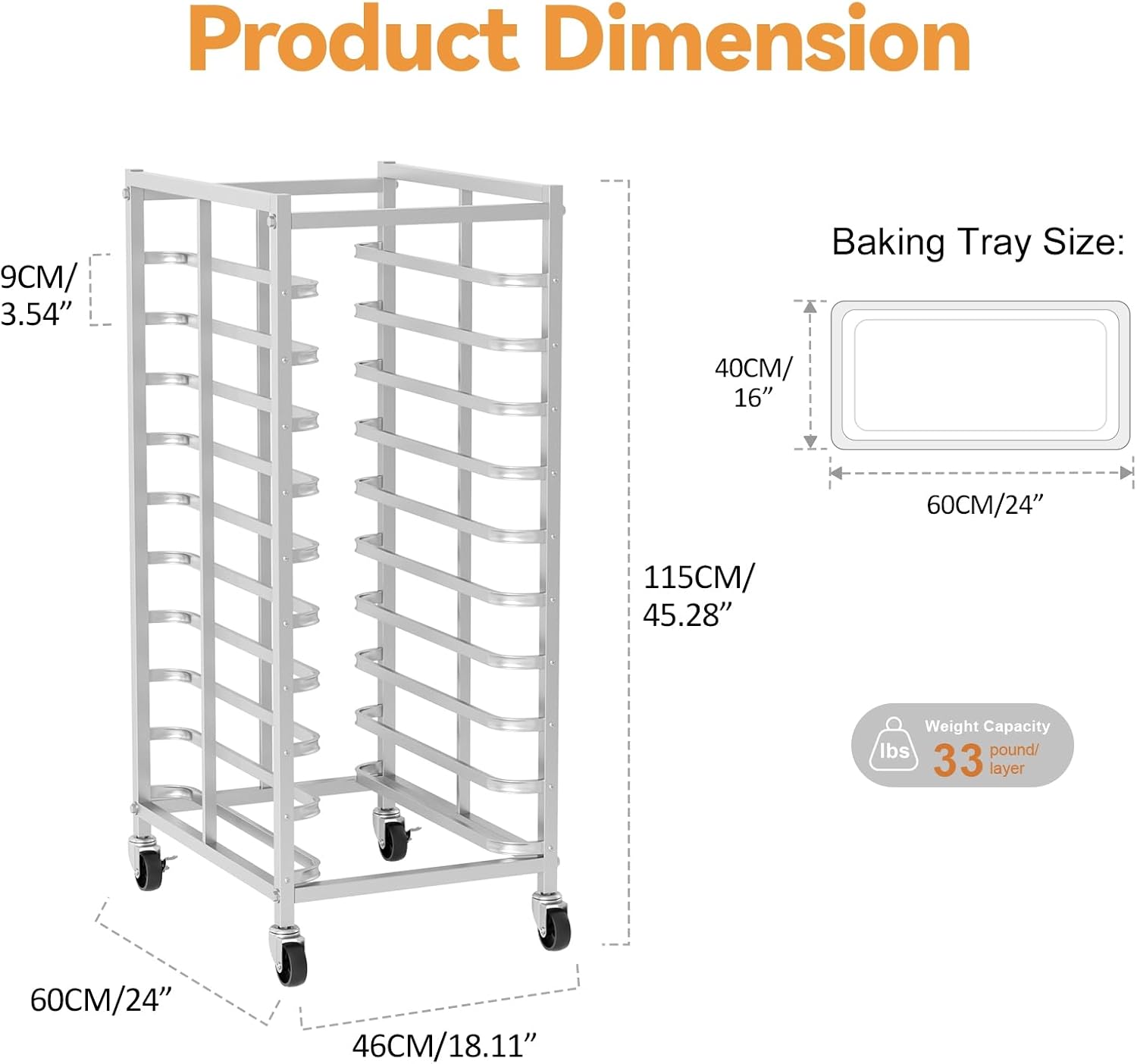 Коммерческая тележка для выпеч – обзор и цена Kitchen Baking Trolley