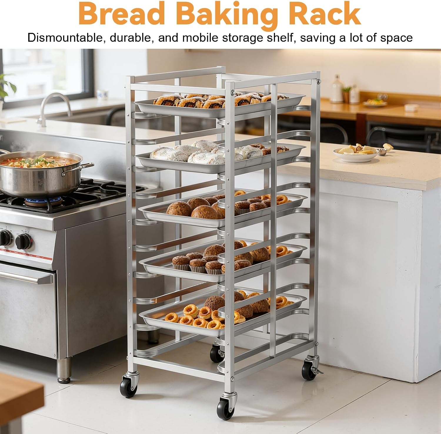 Коммерческая тележка для выпеч – обзор и цена Kitchen Baking Trolley