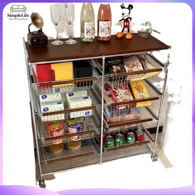 Ретро-тележка для кухни на кол – обзор и цена Kitchen Baking Trolley