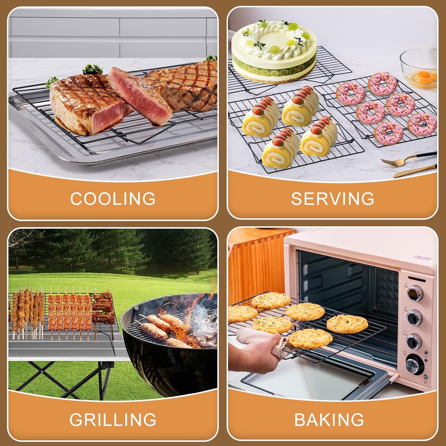 3-уровневые охлаждающие полки, – обзор и цена Kitchen Baking Rack