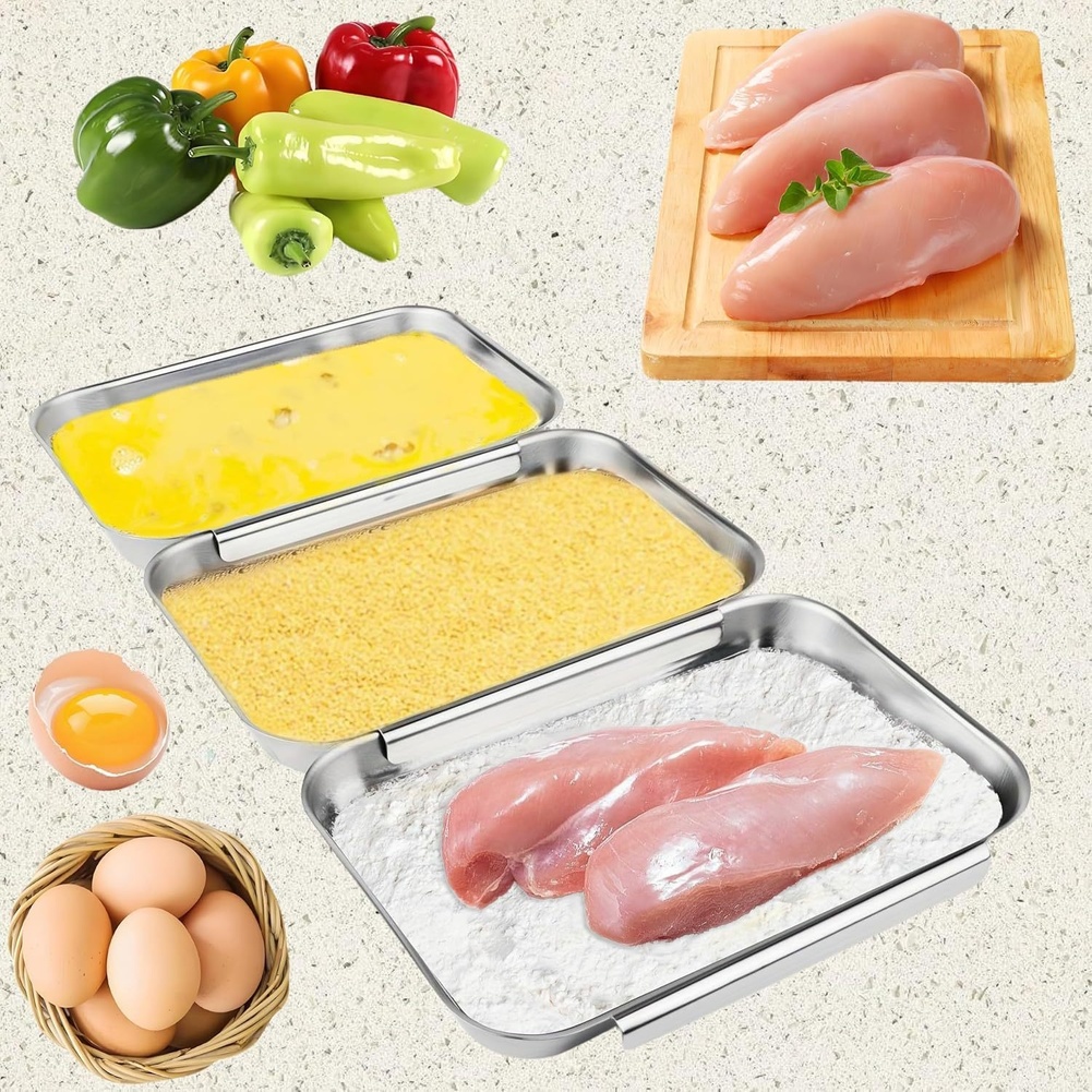 Набор из 3-х квадратных поднос – обзор и цена Kitchen With Baking Station
